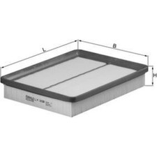 Knecht LX 1039 Luftfilter für HYUNDAI KIA Staubpartikelfilter Motorluftfilter