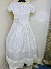 White Lace Flower Girl First Communion Dress Size 10