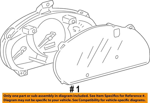Speedometer Cluster VIN P 5th Digit 6 Cylinder Fits 04-07 HIGHLANDER 1050915 - Bild 4 von 14