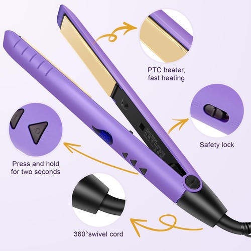 2-in-1 Hair Straightener and Curler Fast Heating Flat Iron, Professional Curl... - Picture 3 of 7