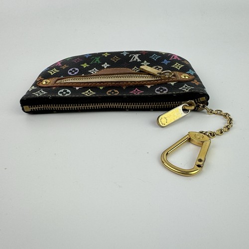 Auténtico Louis Vuitton Multicolor Pochette MM Monedero Cartera Negro Murakami Noir - Imagen 8 de 20