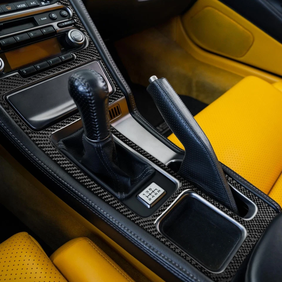 Cubierta de panel de cambio de marchas de consola de fibra de carbono real para Acura NSX 1990-2005 Foto 4 de 4