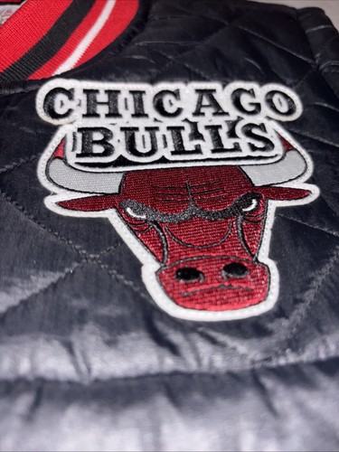 Mitchell & Ness Authentic CHICAGO BULLS VEST Sleeveless BLACK & RED Jacket - Picture 7 of 14
