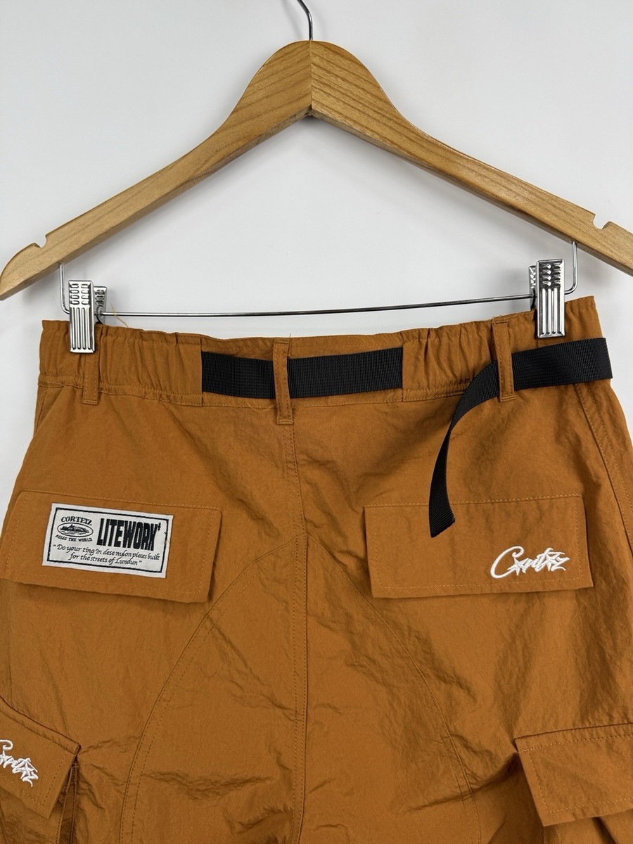 🇺🇸 Y2K Corteiz Alcatraz Cargo Shorts Multipocket Rare Size M