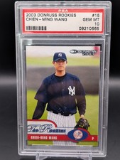 2003 Donruss Rookies #15 Chien Ming Wang RC PSA 10 NY Yankees