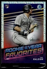 2022 Bowman Rookie of the Year Favorites Mojo Cal Raleigh Seattle Mariners
