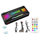 PC RGB Fan Controller 4Pin PWM 5V 3Pin ARGB Remote Control