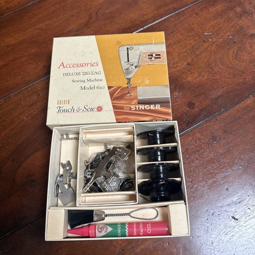 Vintage Aufsätze SINGER Touch & Sew Deluxe Zick-Zack Nähmaschine Modell 620