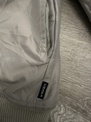 Chaps Ralph Lauren XXL Windbreaker Jacket Mens Medium Green Harrington Bomber - Picture 6 of 8