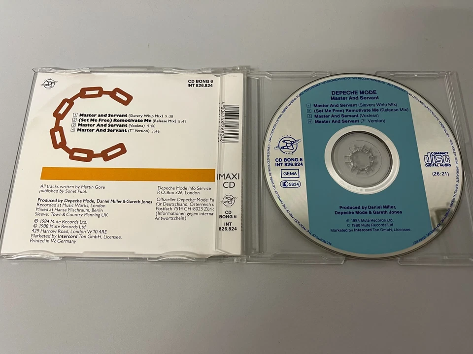 Depeche Mode – Master And Servant - GER Maxi CD Single © 1984/88 (INT 826.824) - Bild 2 von 2