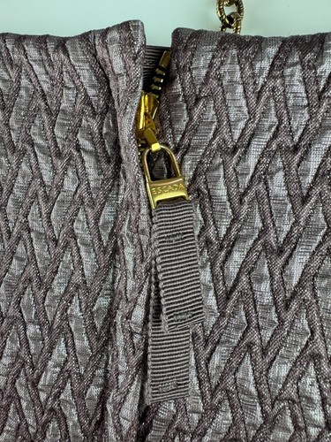 Escada New 16 US 52 IT 46 D XXL Silver Patterned Cocktail Dress Runway Auth - Picture 6 of 9