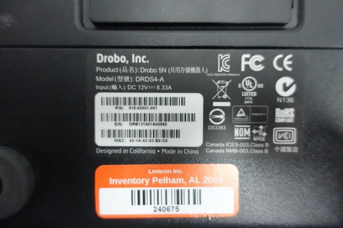Drobo DRDS4-A 5-bay Network Attached Storage 12v-dc - Afbeelding 5 van 6