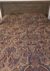 Queen Comforter Set Hollywood Regency Custom Jacquard Dark Romantic Paisley 6 PC