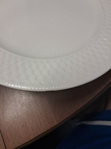7 ONEIDA WESTERLY BASKET WHITE 11" DINNER PLATES BASKETWEAVE Euc Bin 186 - Picture 12 of 13