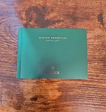 ROLEX DATEJUST GREEN WATCH BOX BOOKLETS AUTHENTIC OEM ORIGINAL 