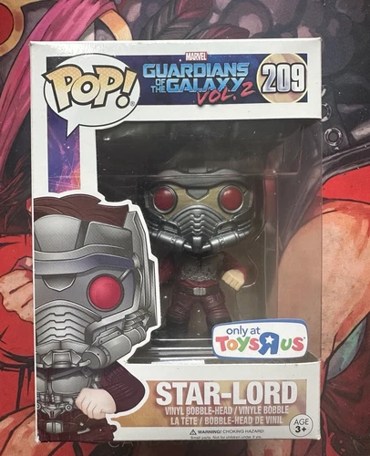Funko Pop Star-Lord Vinyl Figure TRU Exclusive 209 Guardians Of The Galaxy Vol 2