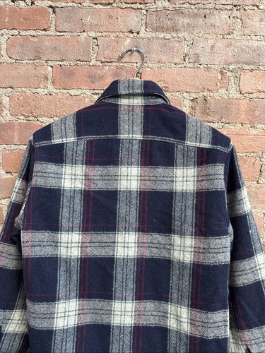 Wallace & Barnes Men’s Shirt Jacket, Sz XS, Plaid Wool HO16 Workwear King - Picture 7 of 9