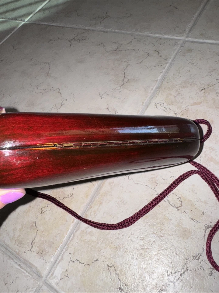 Vintage Wooden Box Purse Lushi - Image 4 of 4