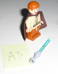 Lego Star Wars OBI-WAN KENOBI (Dark Orange Legs) Minifigure 7255 (Minty) *A3*