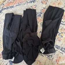 Revolution Dancewear Colour Flow Footed Tights Black Adult Small Lot Of 3