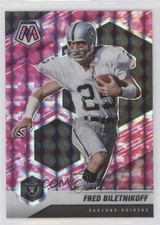 2021 Panini Mosaic Pink Camo Mosaic Prizm Fred Biletnikoff #105 HOF 07sf