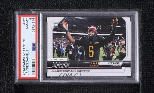 2024 Panini Instant /2304 Jayden Daniels #112 PSA 8 Rookie RC
