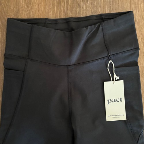 NEU Pact Pure Active Pocket Leggings Damen Small High Waist Rüschen Knöchel - Bild 2 von 4