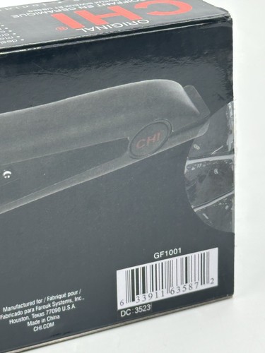 Plancha plancha de pelo de cerámica CHI Original de 1 pulgada, negra CAJA ABIERTA - Imagen 16 de 18