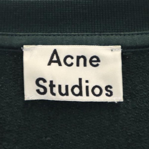 ACNE STUDIOS Long sleeve sweat trainer XXS green Men's - Picture 6 of 7