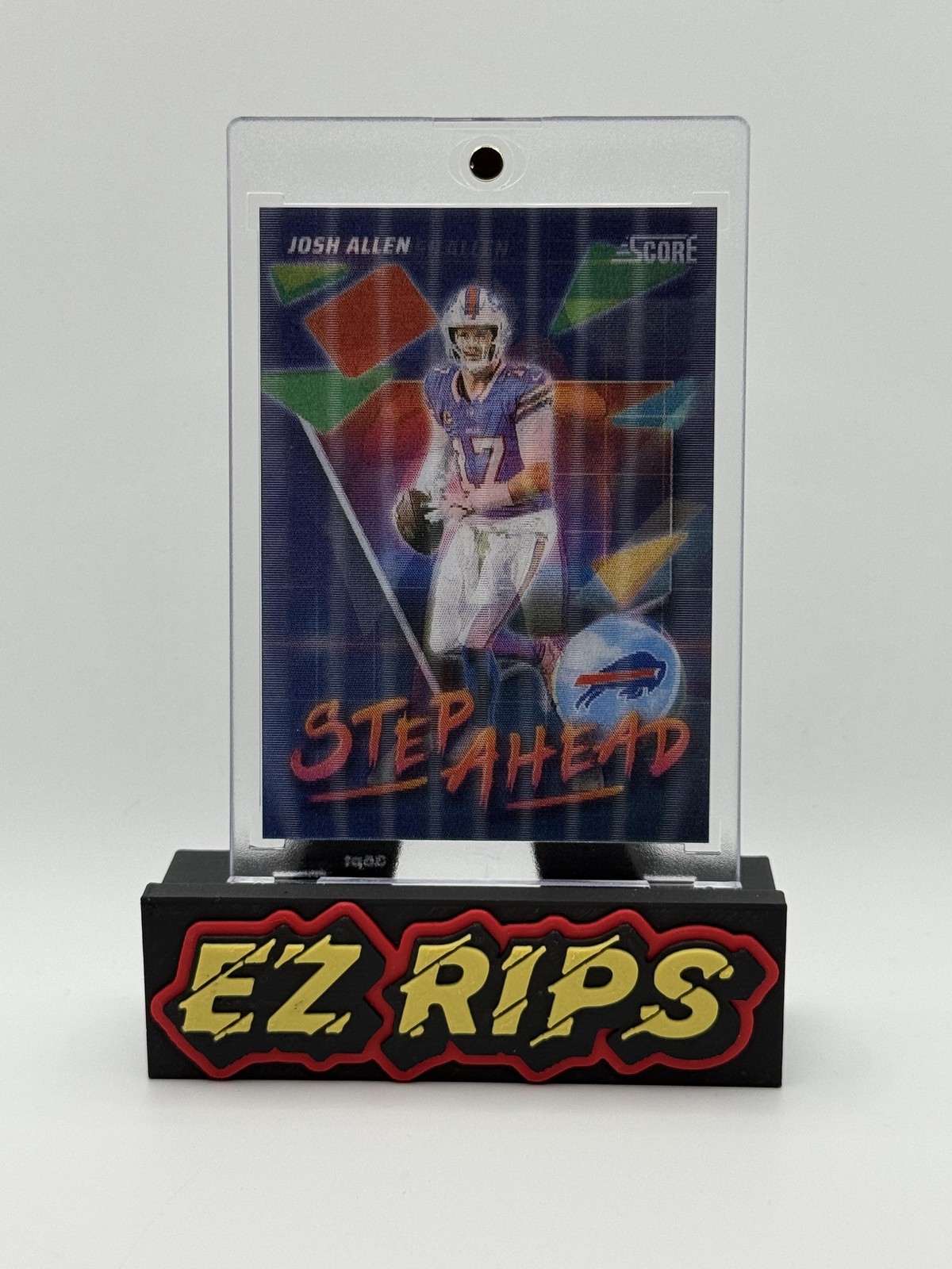 2025 Score #7 Josh Allen Step Ahead Case Hit Holo