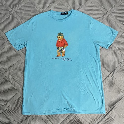 Polo Ralph Lauren Polo Bear T-Shirt Blau Herren 2XLT Surf Bucket Hat Rot Hoodie - Bild 1 von 6