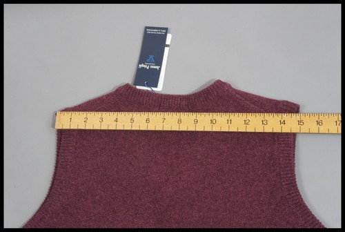 Neu mit Etikett - James Pringle - M - weinrot ärmellos Strick Tank Pullover für Herren - Bild 14 von 14