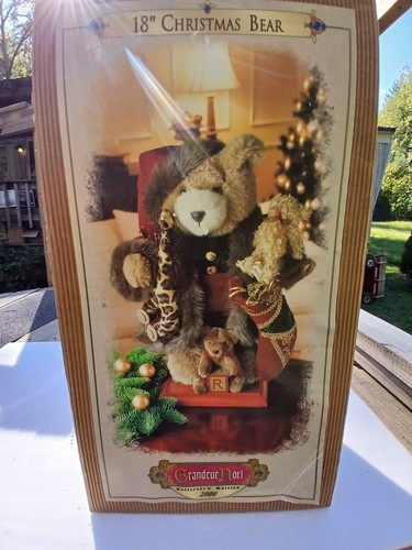 Grandeur Noel 2000 18" Christmas Bear - Collector’s Edition - Picture 4 of 9