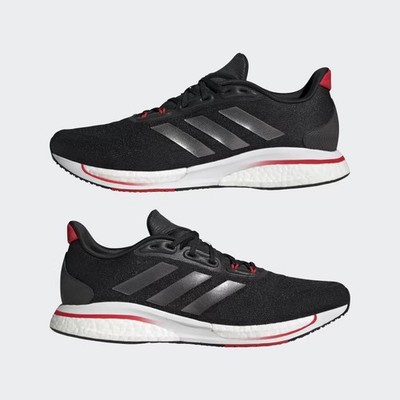 Adidas SUPERNOVA+ MEN'S RUNNING SHOES - GW9107C Black/Night Metallic/Impact Org