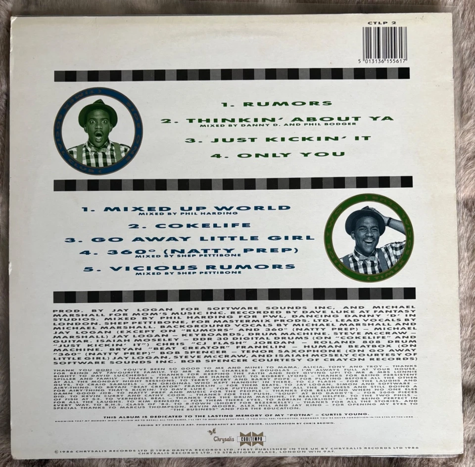 TIMEX SOCIAL CLUB  Vicious Rumours : 12" Single Vinyl 1986 Chrysalis Record A1B1, photo 3 of 5