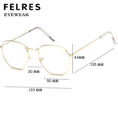 Men Women Metal 144mm Reading Glasses Round Anti Blue Light Presbyopic Readers