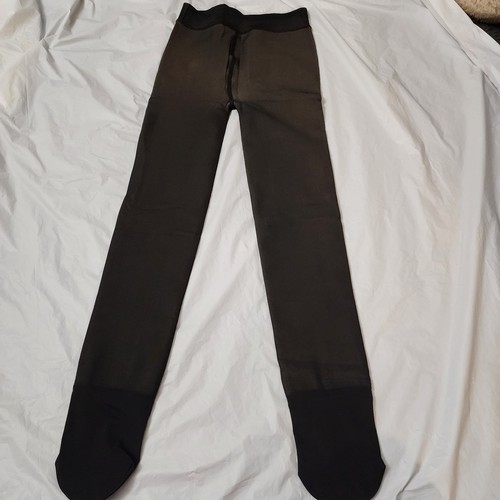 Leggings donna neri con piedi taglia X-Small/Small isolati nuovi - Foto 1 di 6