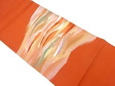 7139855: JAPANESE KIMONO / VINTAGE FUKURO OBI / SILK / WOVEN MIST