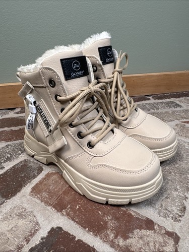 Evolutions Casual Faux Fur Lined Warm Lace Up Ankle Boots Women’s EU 36 / US 6
