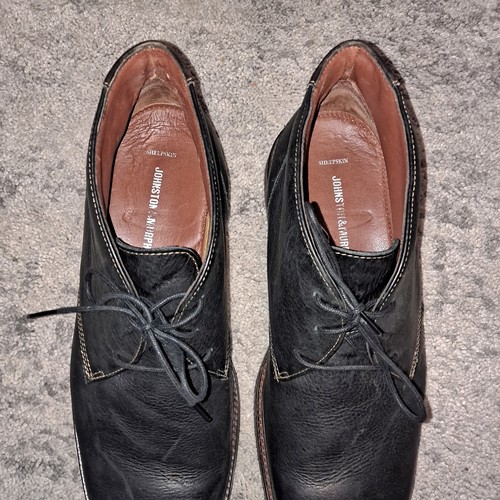 Zapatos Johnston Murphy de piel de oveja para hombre de cuero granulado talla 13 M con cordones negros - Imagen 6 de 15