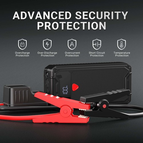 Avviatore Emergenza per Auto 4000A 26800mAh Booster Avviamento Auto/Moto(Fino a - Foto 10 di 12