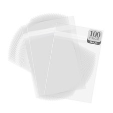 , Pack of 100, Acid-Free Crystal Clear Sleeves Storage Bags for Photo Prints ...