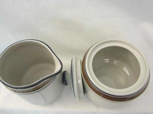 Salem Steingut Kaffeetassen 5er Set Milchkännchen @ Zuckerdose Georgetown Shield - Bild 8 von 8