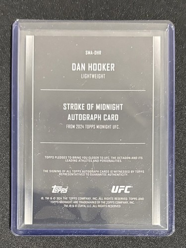 2024 Topps Midnight UFC Dan Hooker Stroke of Midnight Auto + 2 #'d Parallels!! - Picture 2 of 9