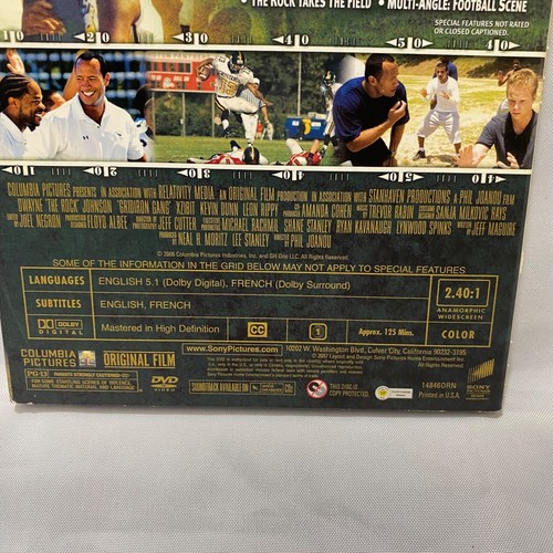 Gridiron Gang DVD Movie With Case 2006 Dwayne The Rock Johnson - Bild 6 von 10