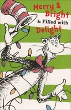 Cat in the Hat with Green Stripes Dr. Seuss Box of 12 Christmas Cards