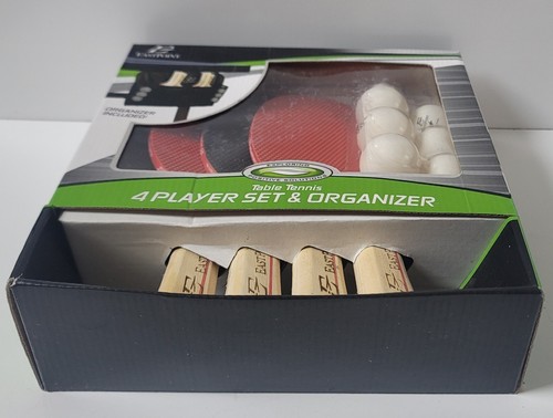 Table Tennis Game 4 Player Paddles + 6 Balls East point Organizer - Picture 2 of 7