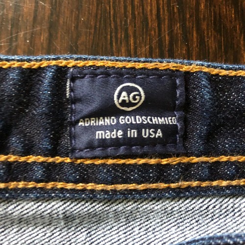 Adriano Goldschmied Jeans Mens 34x28* Blue Denim AG The Matchbox Slim Straight - Picture 4 of 20