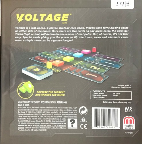 MATTEL GAMES VOLTAGE STRATEGY GAME - Picture 2 of 2