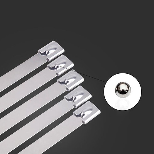 Metal Cable Ties Zip Wrap Exhaust Heat Straps Marine Grade Stainless Steel  - Picture 5 of 7